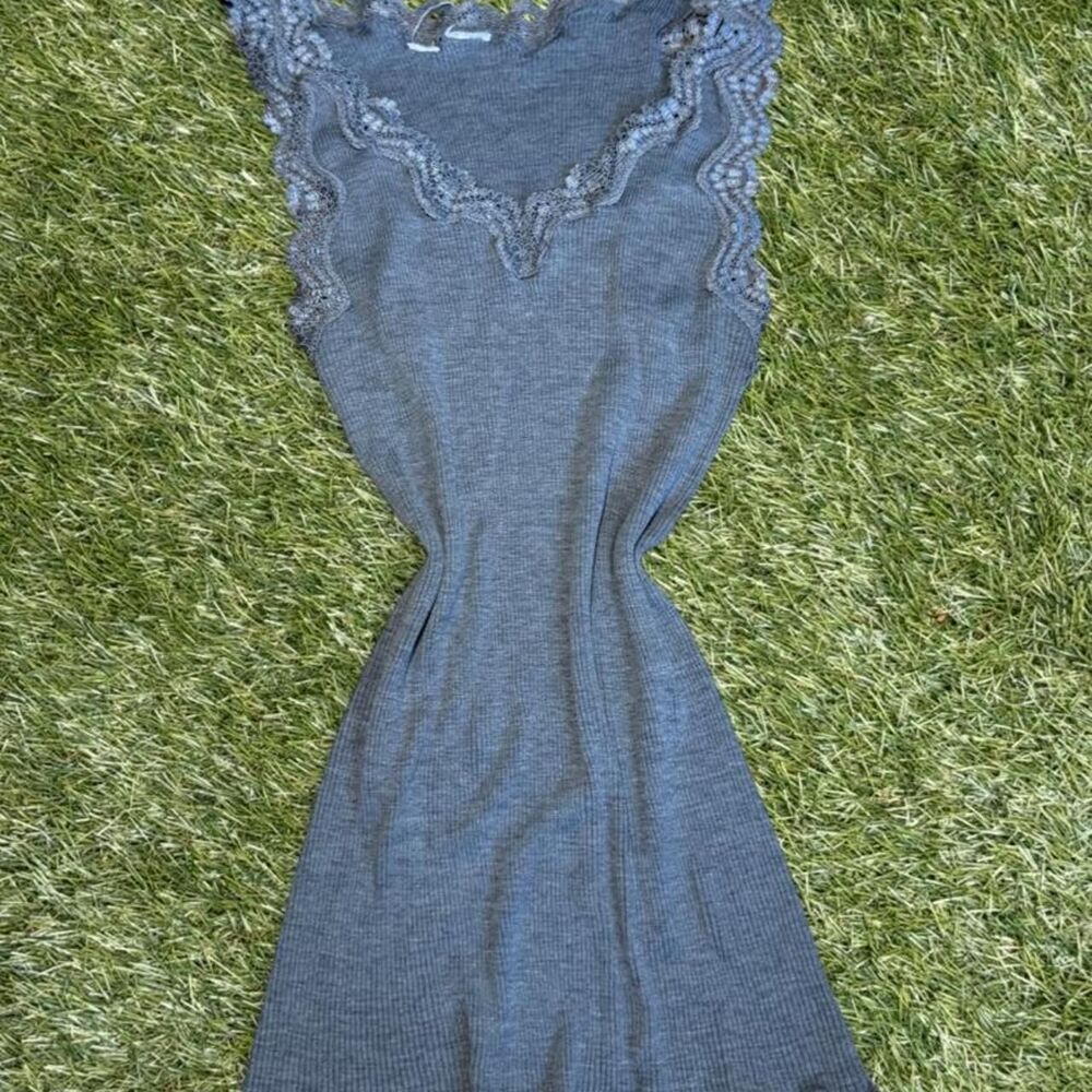 Hollister-co Women's Grey and Blue Vest